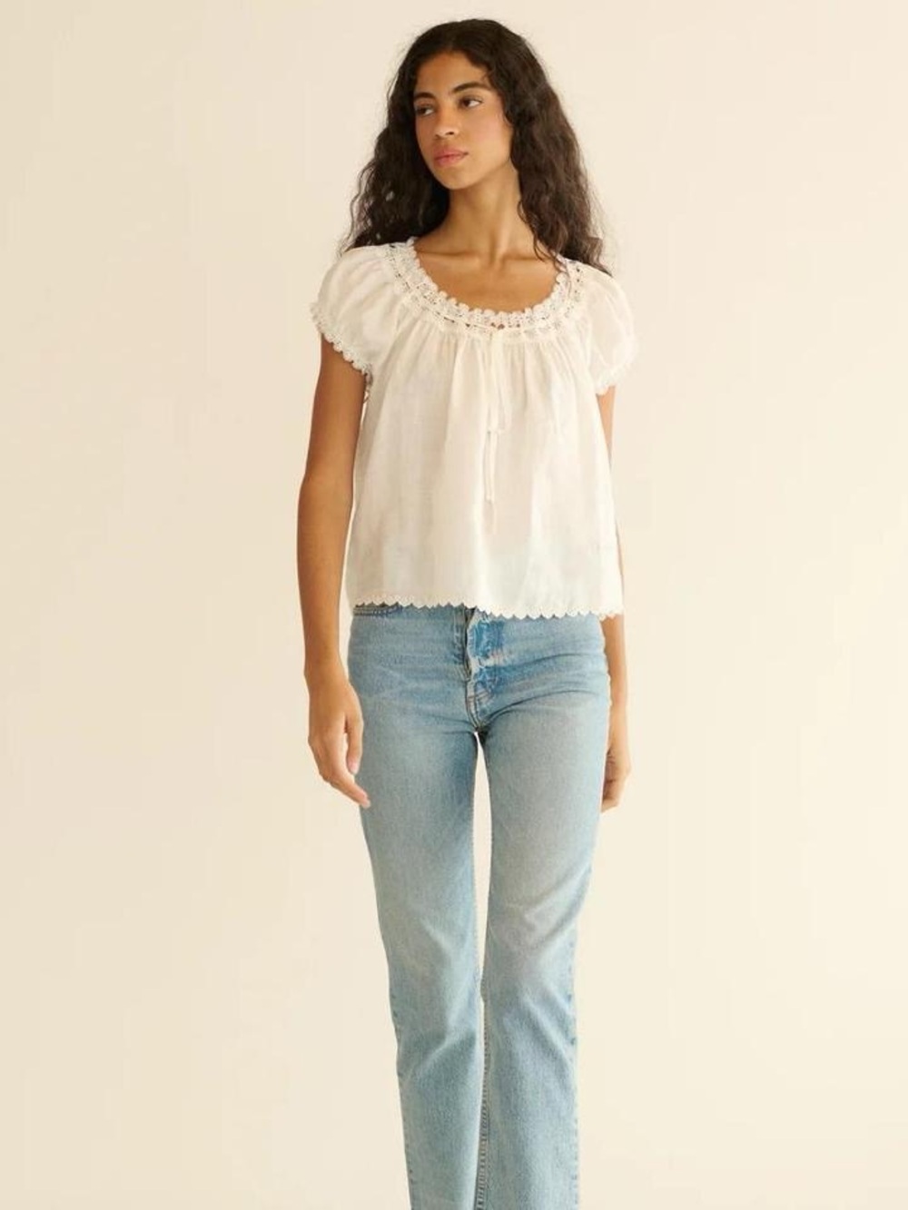 DOEN Marinette Top in Salt - Picture 2 of 7